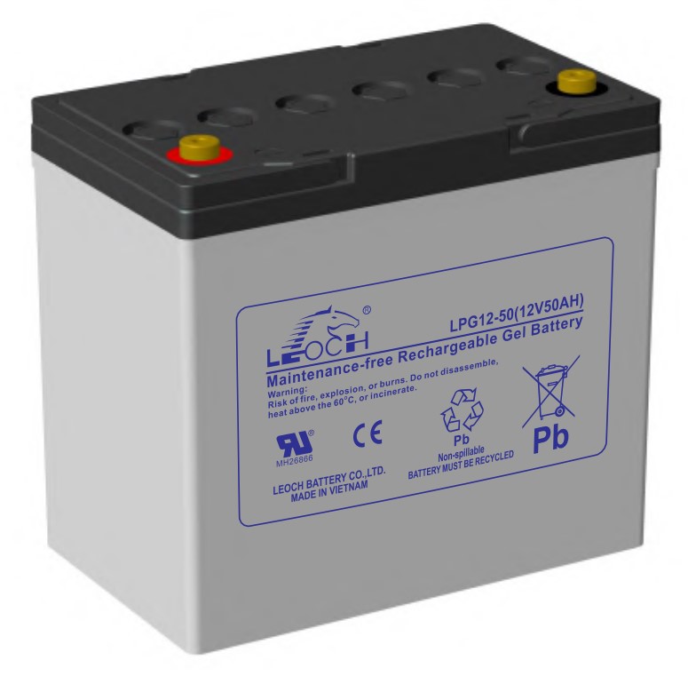 LEOCH LPG12-50, аккумулятор герметичный свинцово-кислотный