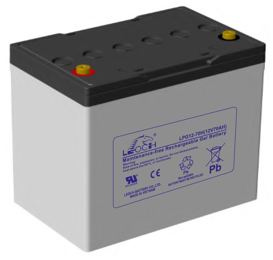 LEOCH LPG12-70 H, аккумулятор герметичный свинцово-кислотный