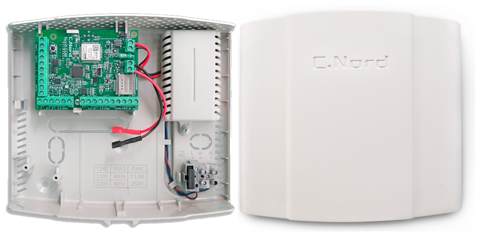 Nord GSM (Nord Pro), контрольная панель со встроенным GSM-модулем (GPRS) c двумя сим-картами