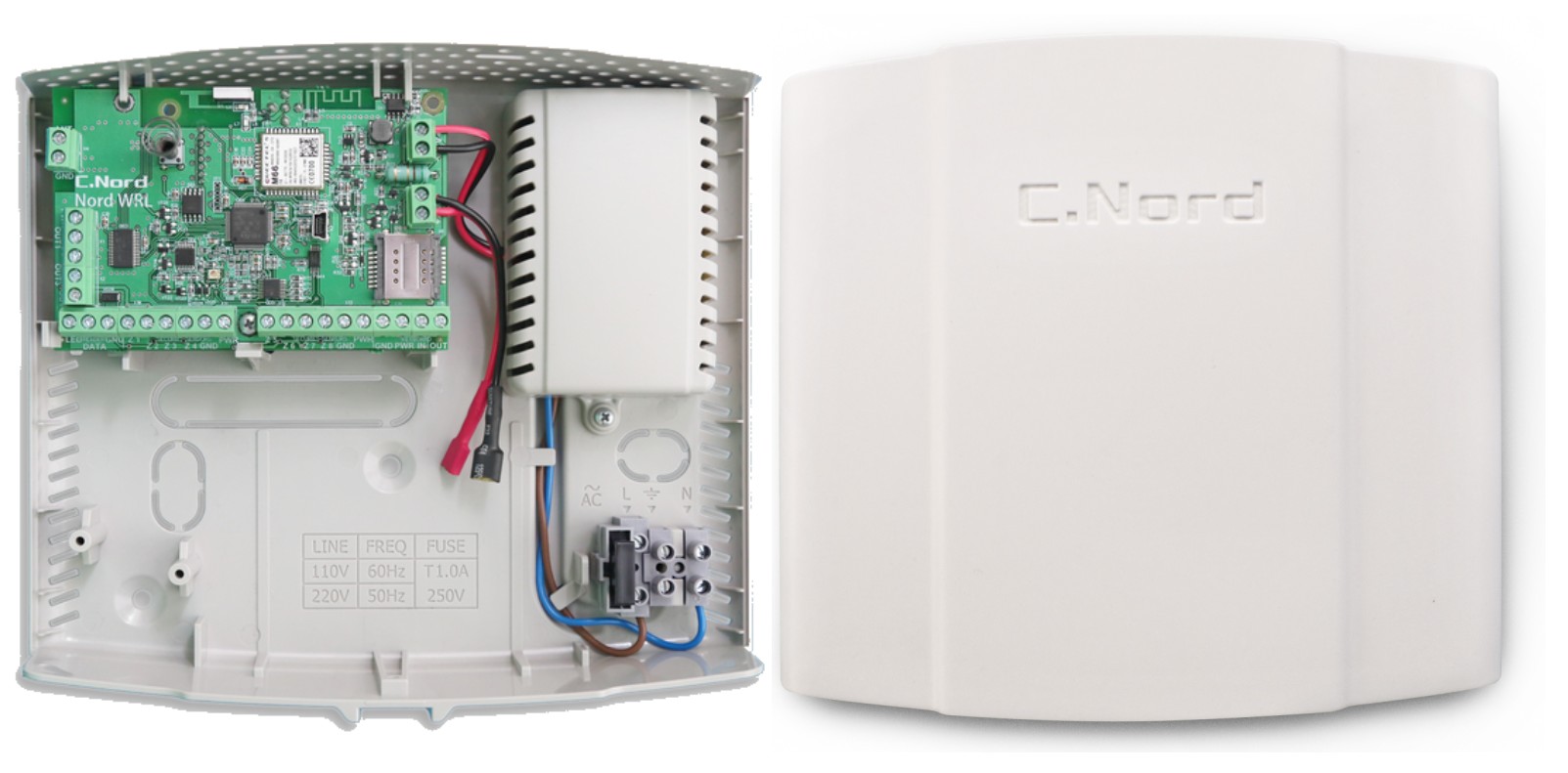 Nord WRL (Nord Pro Air), беспроводная контрольная панель cо встроенным GSM-модулем (GPRS) с двумя сим-картами