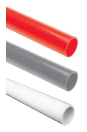 Ecoplast труба АБС гладкая, для аспирационной системы, т/г, D25, красная (26025-RD)