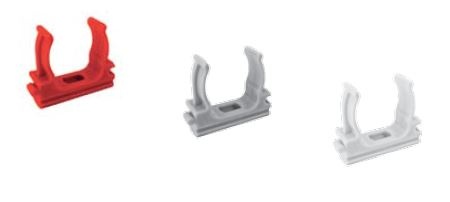 Ecoplast клипса для аспирационной системы D25, АБС, красный (50 шт) (49725-50)