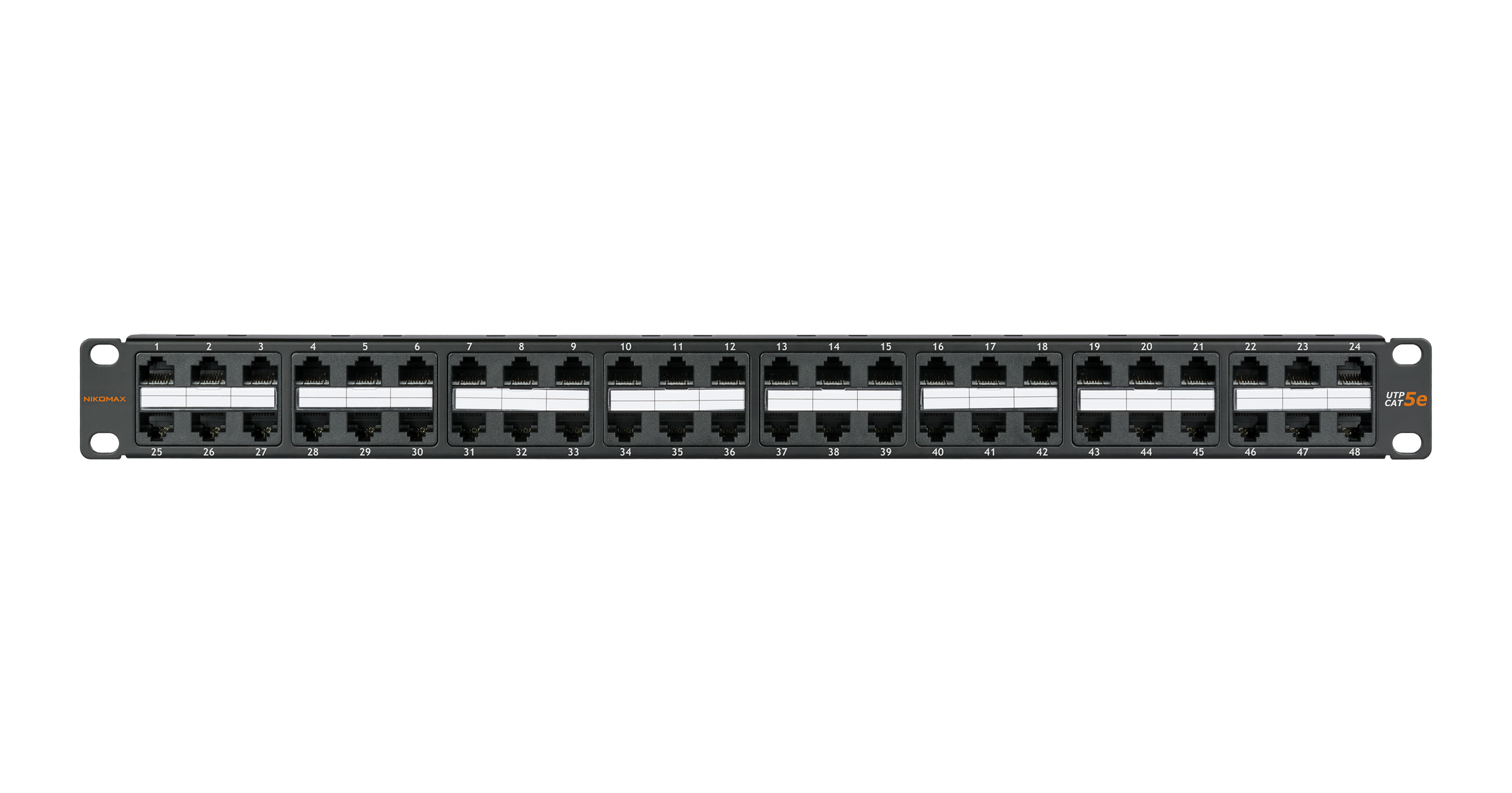 NMC-RP48UD2-1U-BK, патч-панель 19"