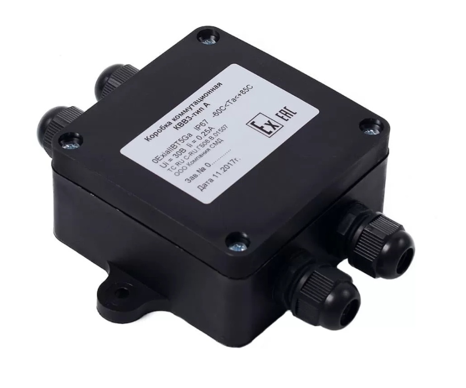 КВВЗ-тип А-4 (1ExeIIBT5Gb), коробка коммутационная взрывозащищенная