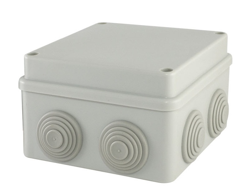Коробка ОП 110х110х70мм, крышка на винтах, IP55, 8вх. (SQ1401-0124), распаячная коробка