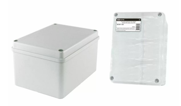 Коробка ОП 150х110х85мм, крышка, IP44, гладкие стенки (SQ1401-1261), распаячная коробка