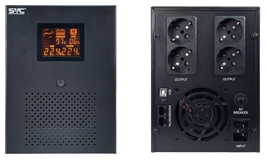 SVC V-3000-R-LCD, источник бесперебойного питания