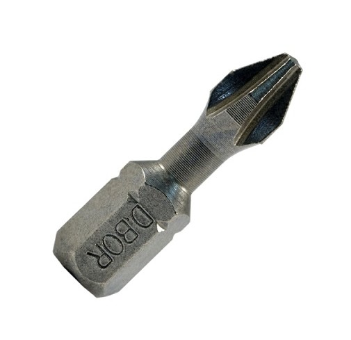 Биты фрезерованные, Ph2х25 мм, Torsion, C 6,3 (20 шт) (D-T-PH02-025-020)