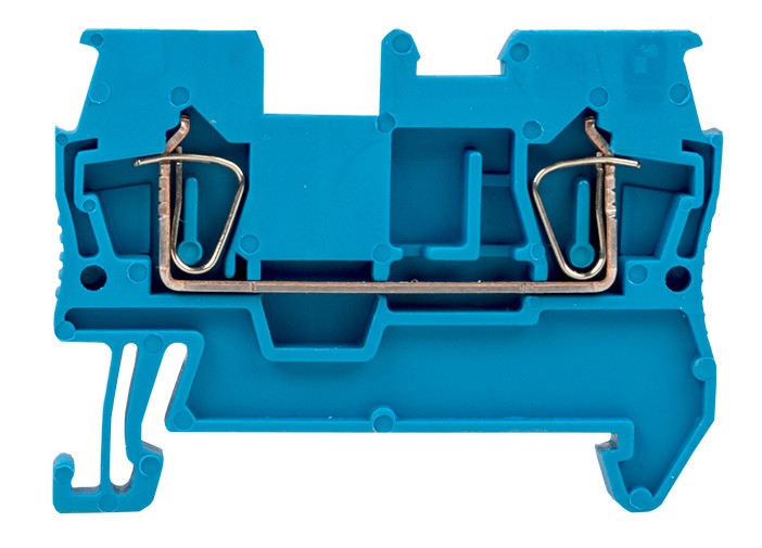 Колодка клеммная пружинная JXB-ST-2.5 2-проводная PROxima, синяя (plc-jxb-st-2.5-blue)
