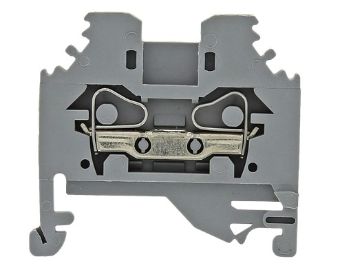 Колодка клеммная пружинная JXB-S-2.5 24А 2-проводная, серая (plc-jxb-s-2.5g)