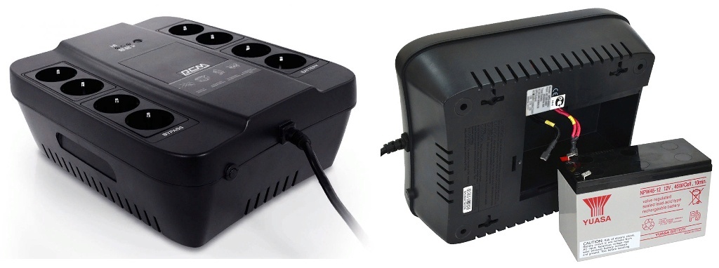 Spider SPD-850N 510Вт 850ВА черный, источник бесперебойного питания