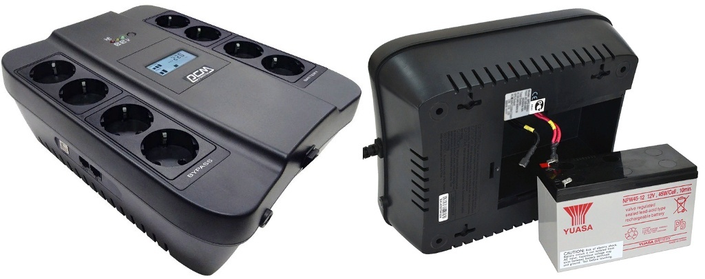 Spider SPD-550U LCD 330Вт 550ВА черный, источник бесперебойного питания
