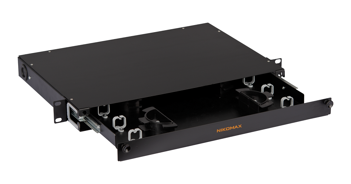 NMC-OKFP-SL-1U-BK, кабельный органайзер 19"