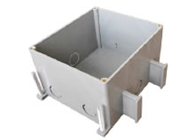 Коробка для люков в пол на 2 поста (45х45мм)+2 модуля (45х22,5мм) BOX/2+2ST66 (70125)