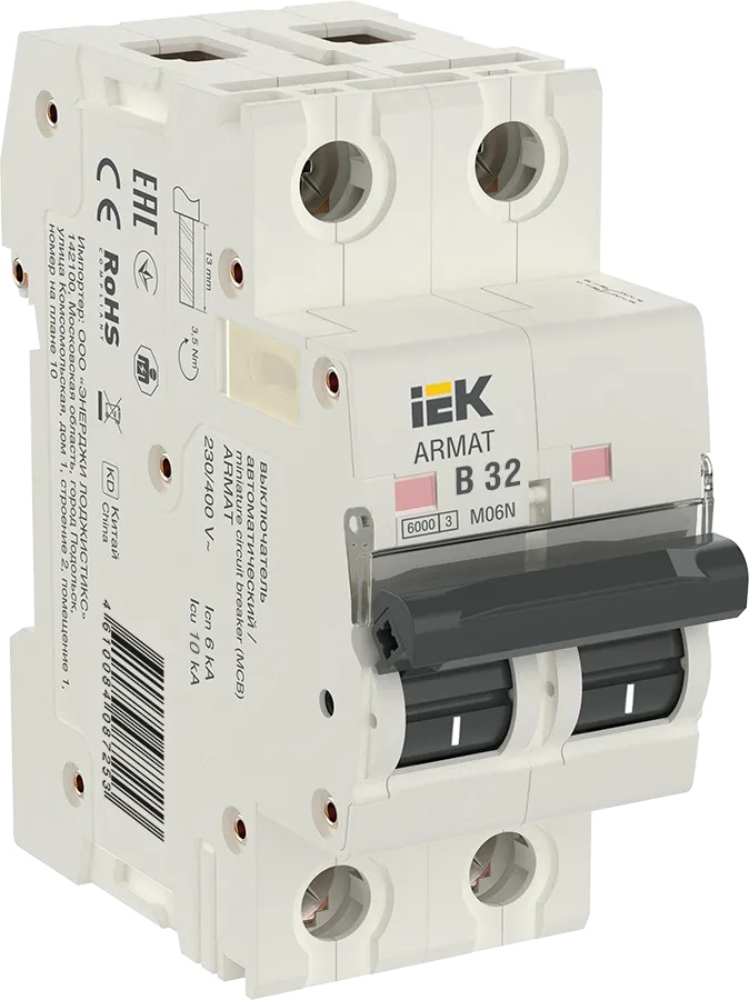 M06N 2P B 32А 6кА ARMAT (AR-M06N-2-B032), автоматический выключатель