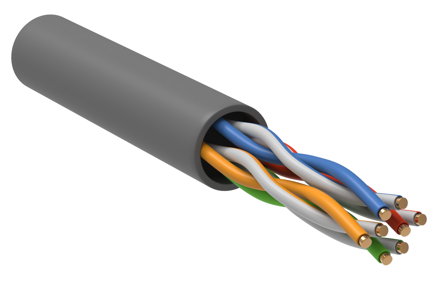 GENERICA U/UTP кат. 5E 100МГц 4 пары PVC INDOOR серый (BC1-C5E04-111-100-G), кабель «витая пара» (LAN) для структурированных систем связи