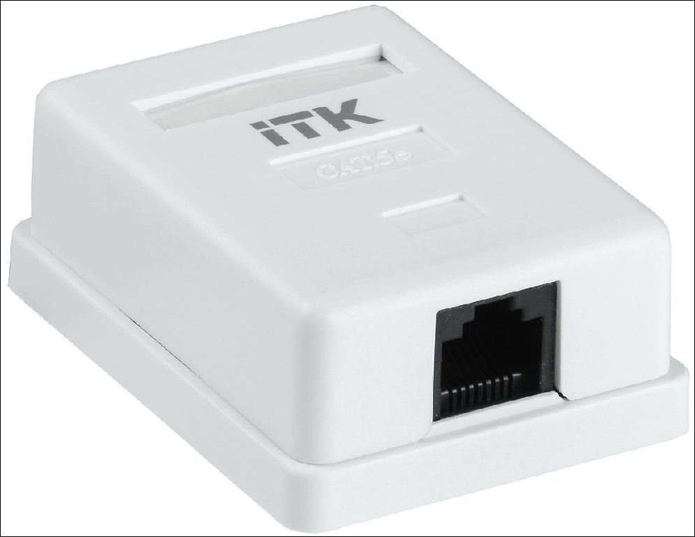 CS2-1C06F-12, настенная розетка RJ45