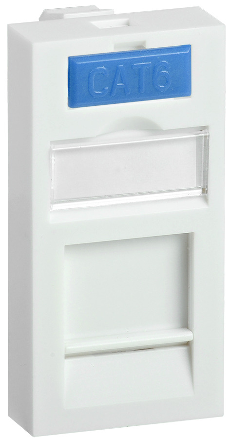 CS6-11M, вставка 45х22,5мм для 1 модуля Keystone Jack с маркером