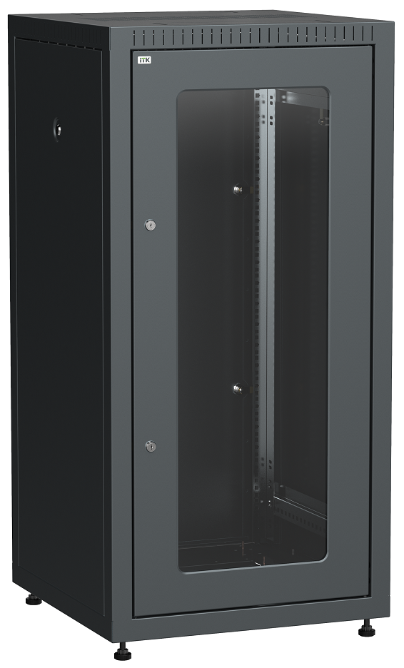 LE05-18U66-GM, шкаф телекоммуникационный 19" напольный 18U