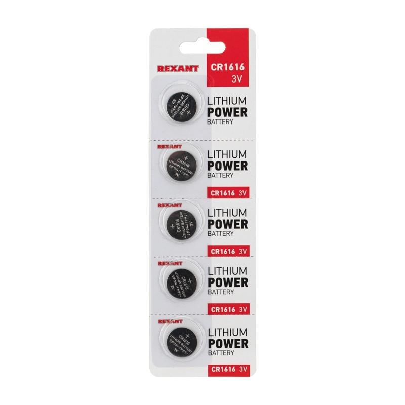 Литиевые батарейки CR1616 3 V 50 mAh (30-1104), элемент питания