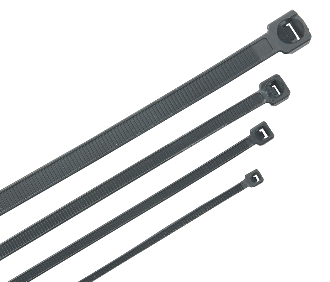 HKB-W25-L200 (100 шт), хомут кабельный ХКн 2,5х200мм нейлон черный