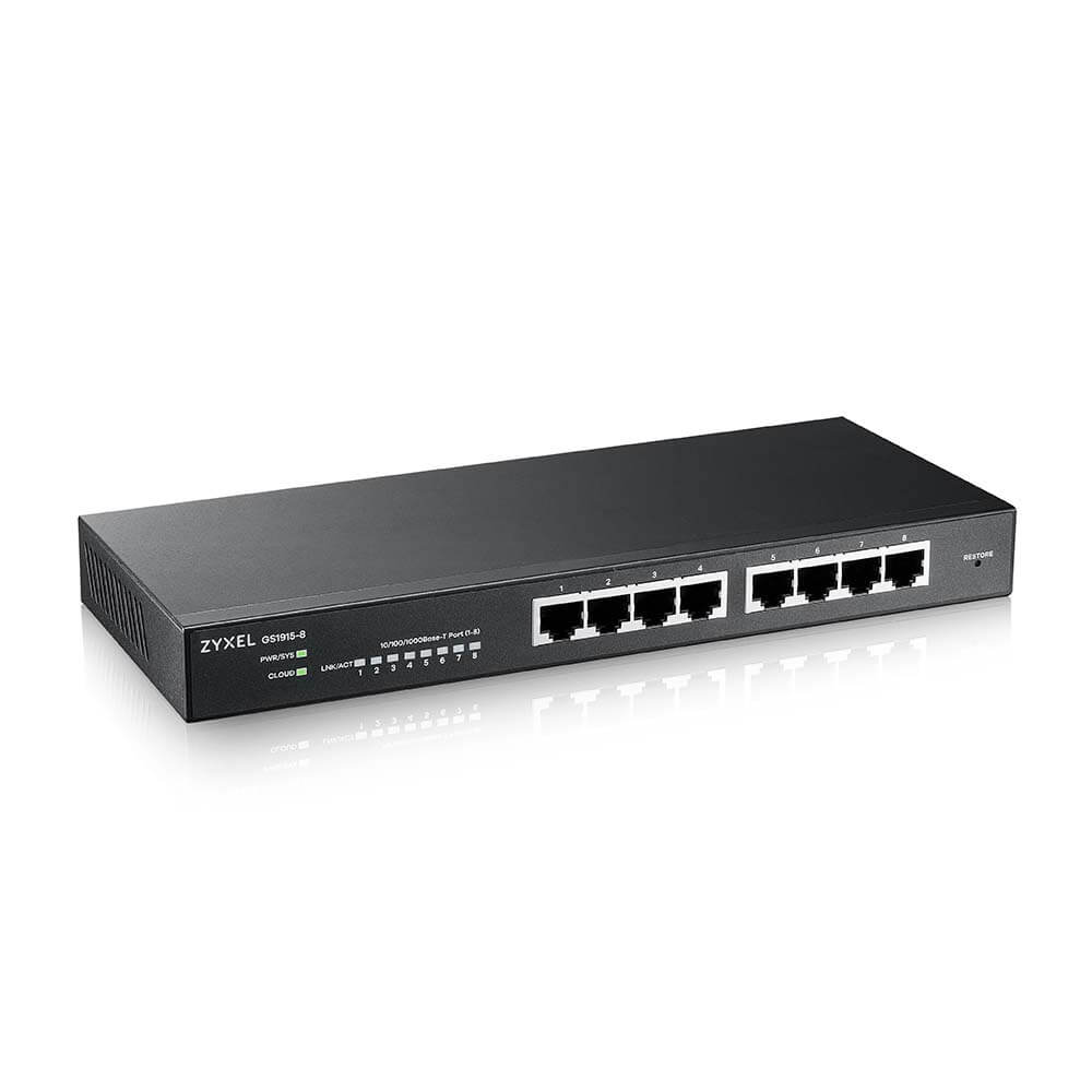 GS1915-8-EU0101F, коммутатор гибридный Smart L2