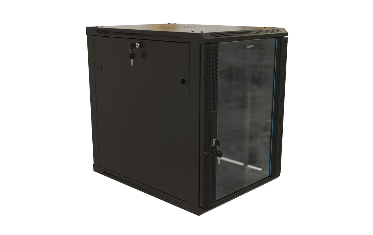TWB-2768-GP-RAL9004, шкаф телекоммуникационный 19" настенный 27U