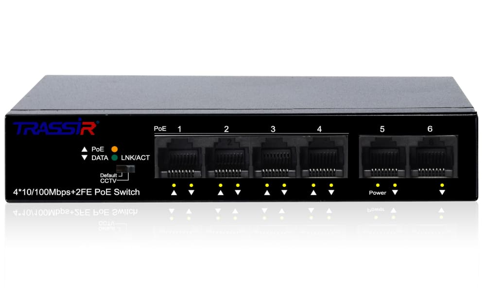 TR-NS1106-60-4POE, коммутатор с PoE