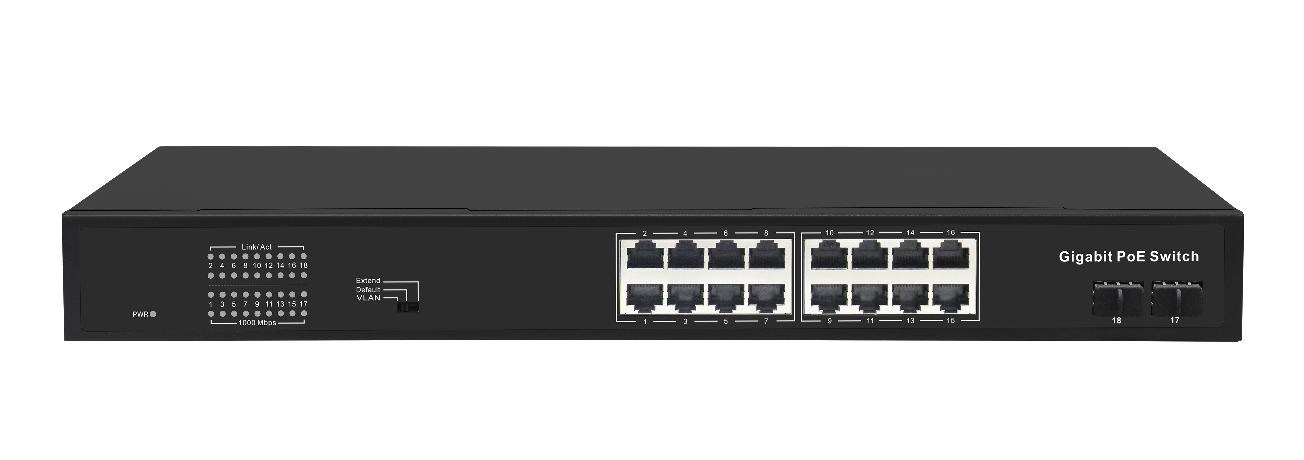 GL-SW-G005-16P, коммутатор с PoE