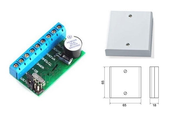 Z-5R (мод. Wiegand 5000 Case), контроллер для ключей Touch Memory
