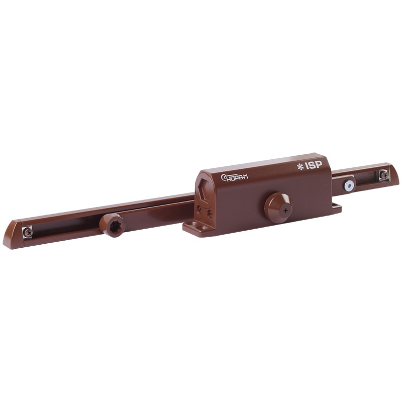ISPARUS 430 Slider (коричневый), доводчик дверной морозостойкий