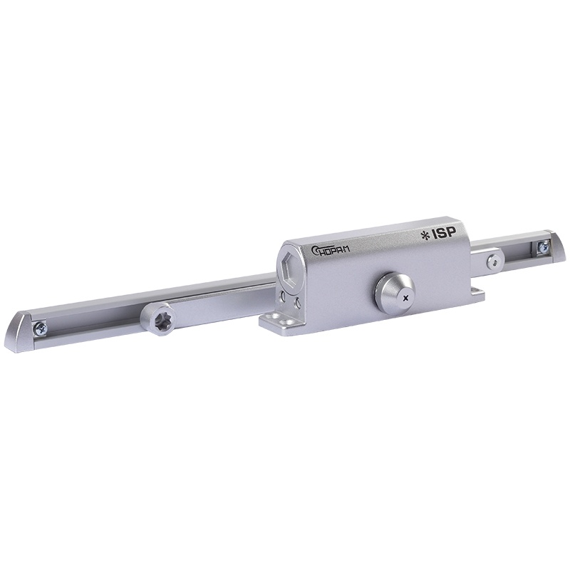 ISPARUS 430 Slider (серебро), доводчик дверной морозостойкий