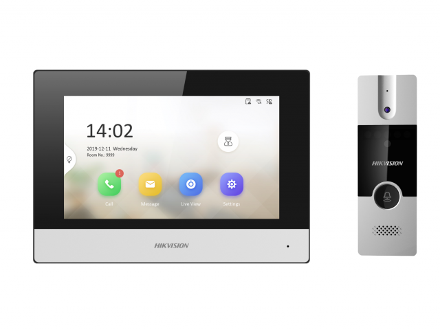 DS-KIS302-P, комплект IP видеодомофона