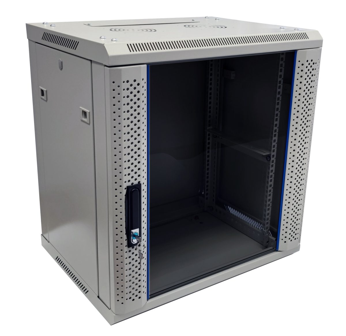TC6403-12G, шкаф телекоммуникационный 19" настенный 12U