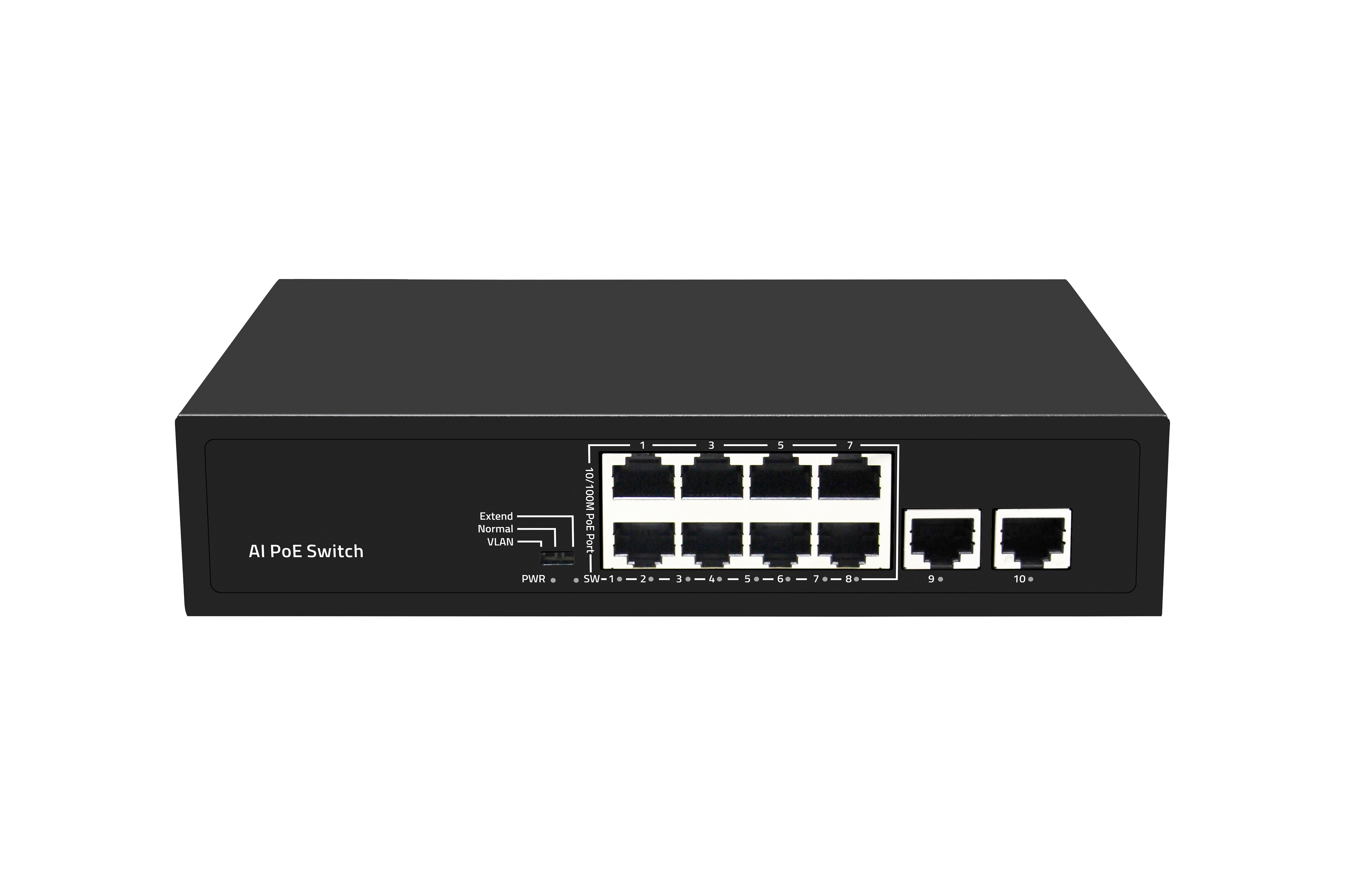 ST-NS008MB-GD, коммутатор с питанием по PoE