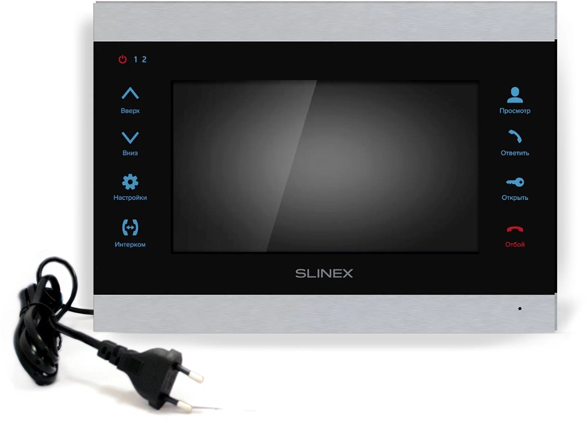 SL-07N Cloud (Silver+Black), монитор домофона цветной с функцией «свободные руки»