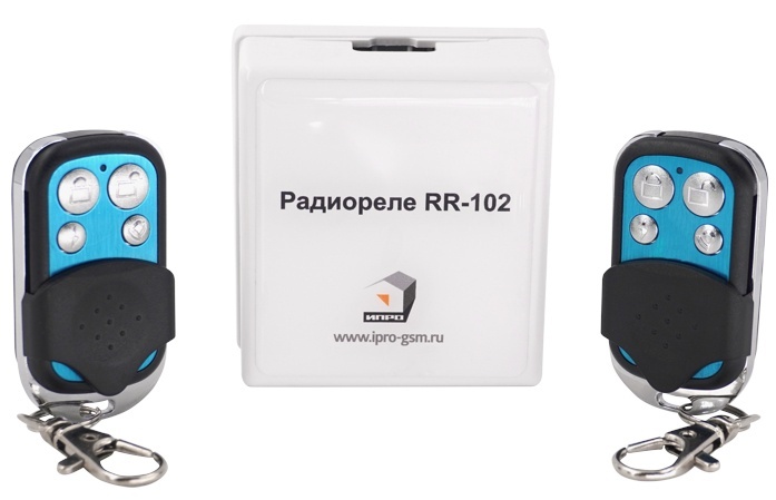 RR-102 + 2 пульта, 150 метров, питание 12В, комплект радиореле