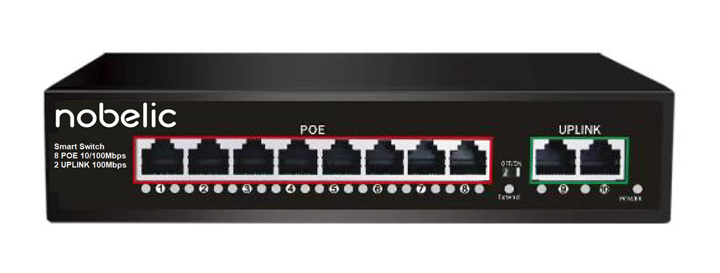 NBLS-1008P, коммутатор неуправляемый 8-портовый