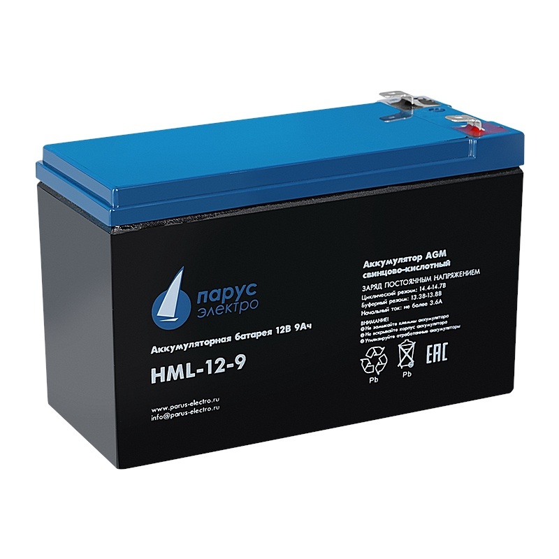 HML-12-9, аккумулятор герметичный свинцово-кислотный