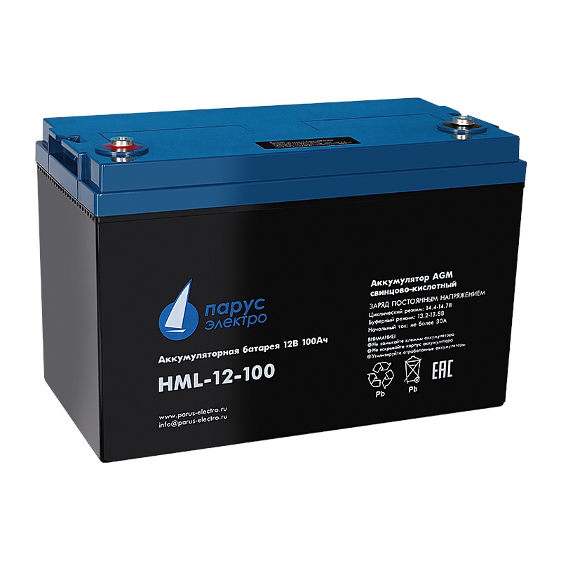 HML-12-100, аккумулятор герметичный свинцово-кислотный