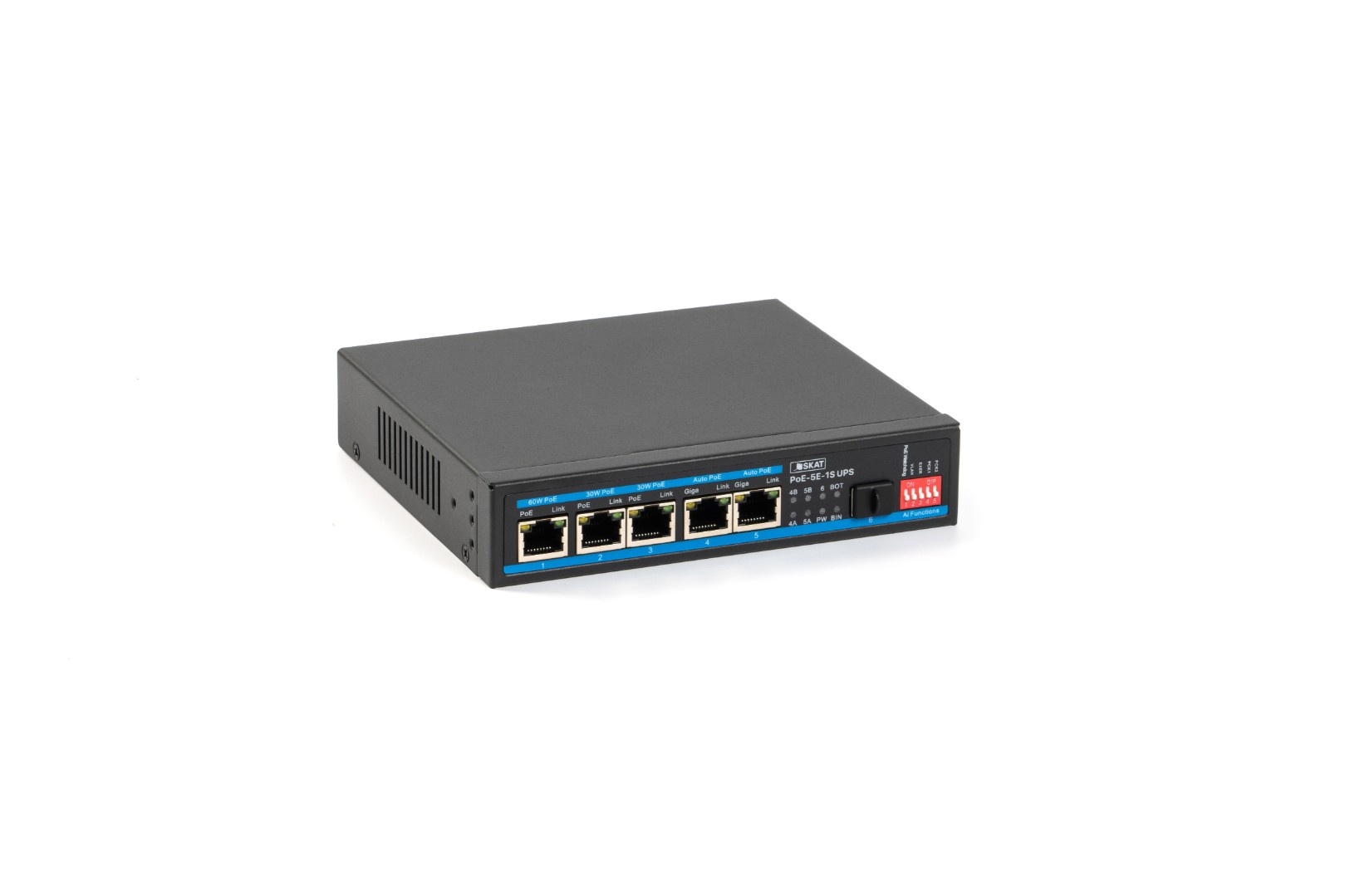 SKAT PoE-5E-1S UPS (4086), коммутатор с питанием по PoE