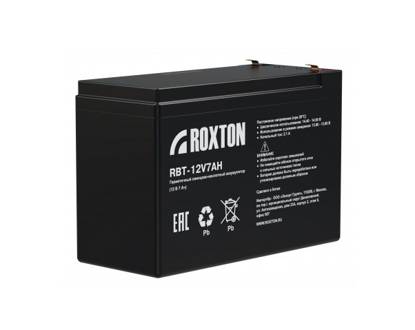 RBT-12V7AH, аккумулятор герметичный свинцово-кислотный