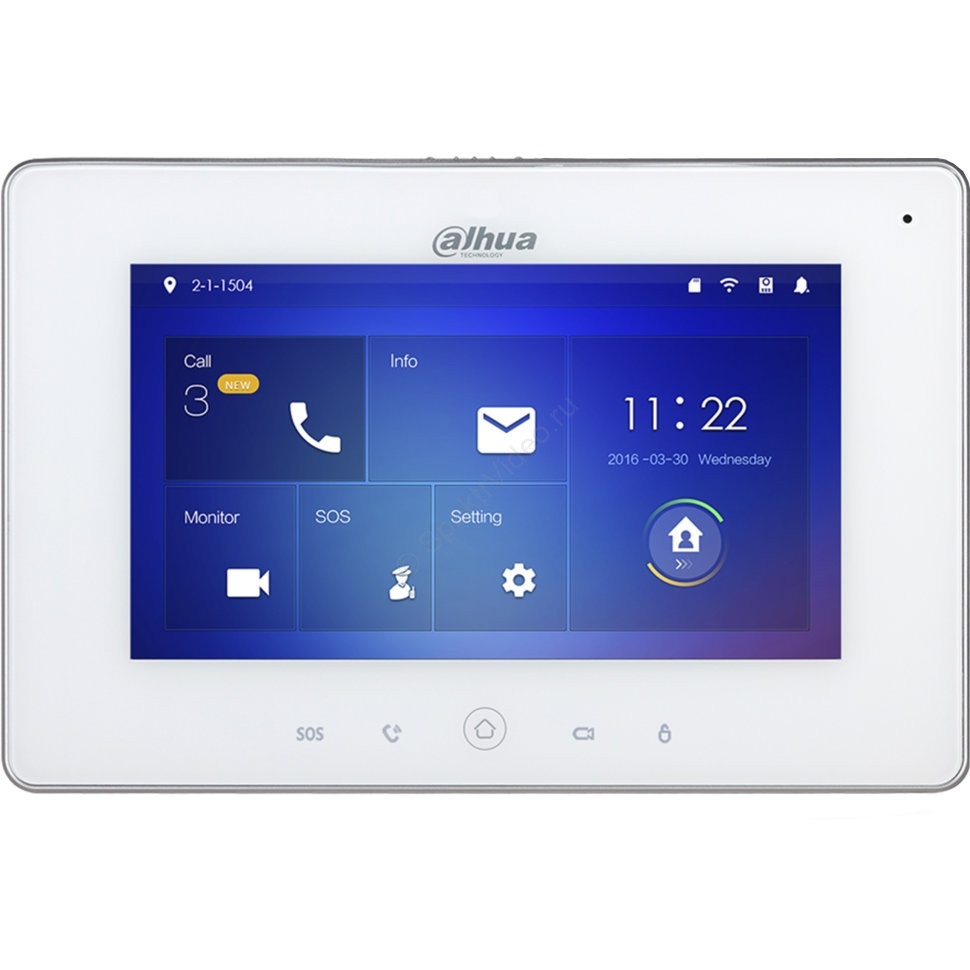 DHI-VTH5221DW-S2, монитор IP-видеодомофона цветной