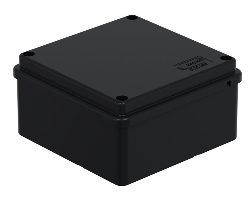 Коробка BJB/JBS100 100х100х55, IP56, черная (44057BL-1) монтажная