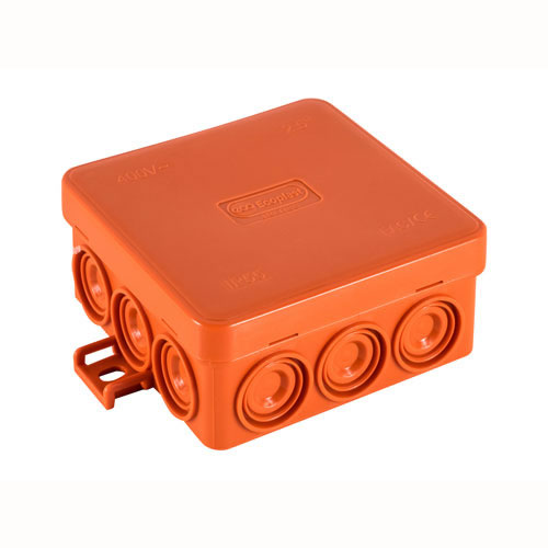 Коробка JBL085 85х85х38, 12 вых., 8P (0,15-4мм²) (43665HF) монтажная, огнестойкая, без галогена