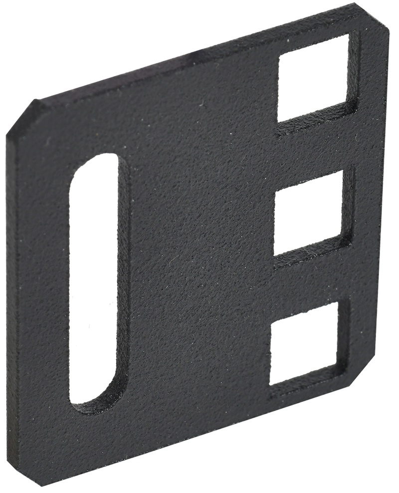 AD05-01U-R, переходник с 21" на 19" 1U черный