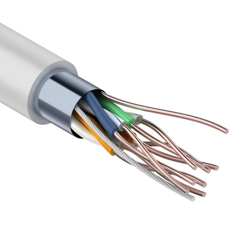 F/UTP Light, CAT 5, PVC, 4PR, 26AWG, омедненный INDOOR, SOLID, серый, 305м, PROconnect (01-0148-3), кабель «витая пара» (LAN) для структурированных систем связи
