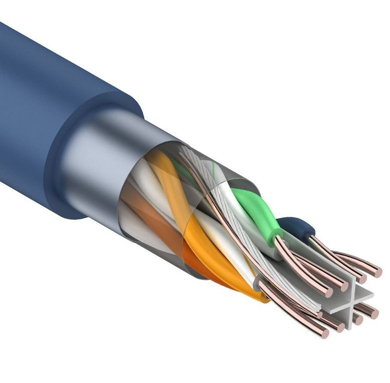 F/UTP, CAT 6, PVC, 4PR, 23AWG, омедненный INDOOR, SOLID, серый, 305м, PROconnect (01-0147-3), кабель «витая пара» (LAN) для структурированных систем связи