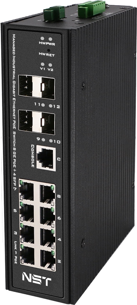NS-SW-8G4G-SPL/IM, коммутатор с PoE