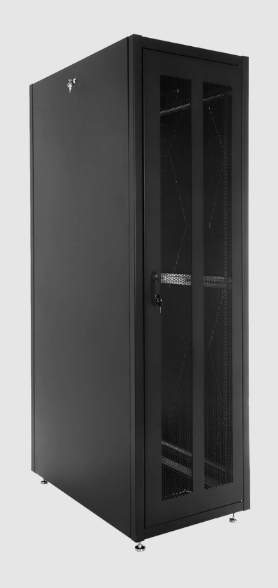 ШТК-Э-42.8.10-44АА-9005, шкаф телекоммуникационный 19" напольный 42U